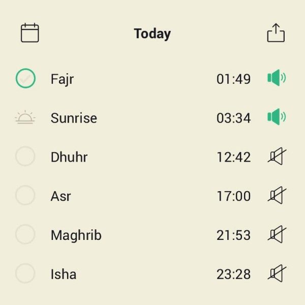 Jadwal shalat